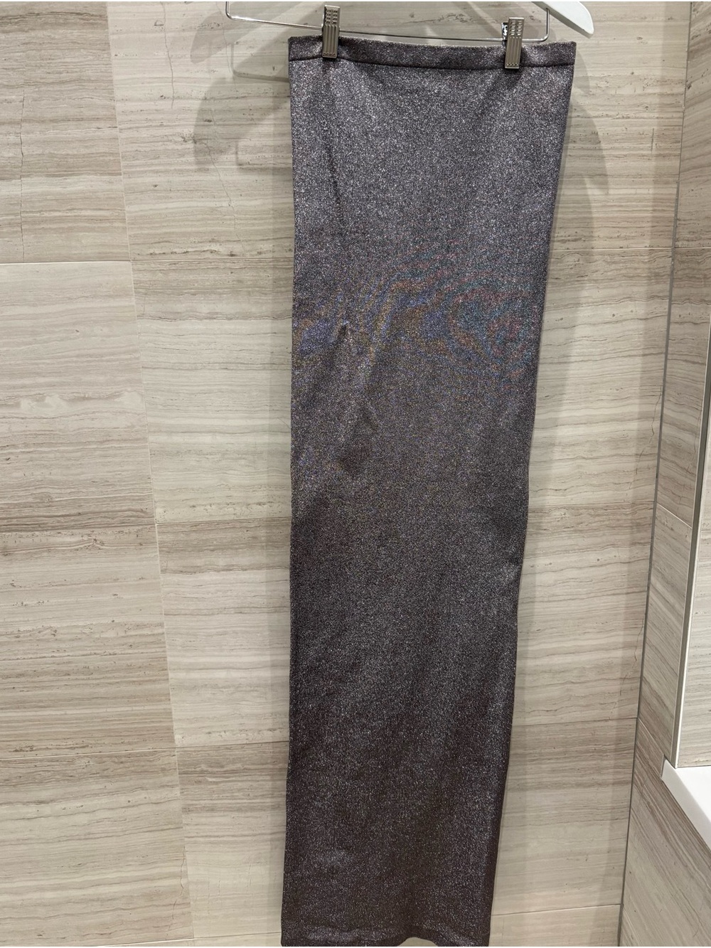 Wolford Metallic Gray Tube Dress